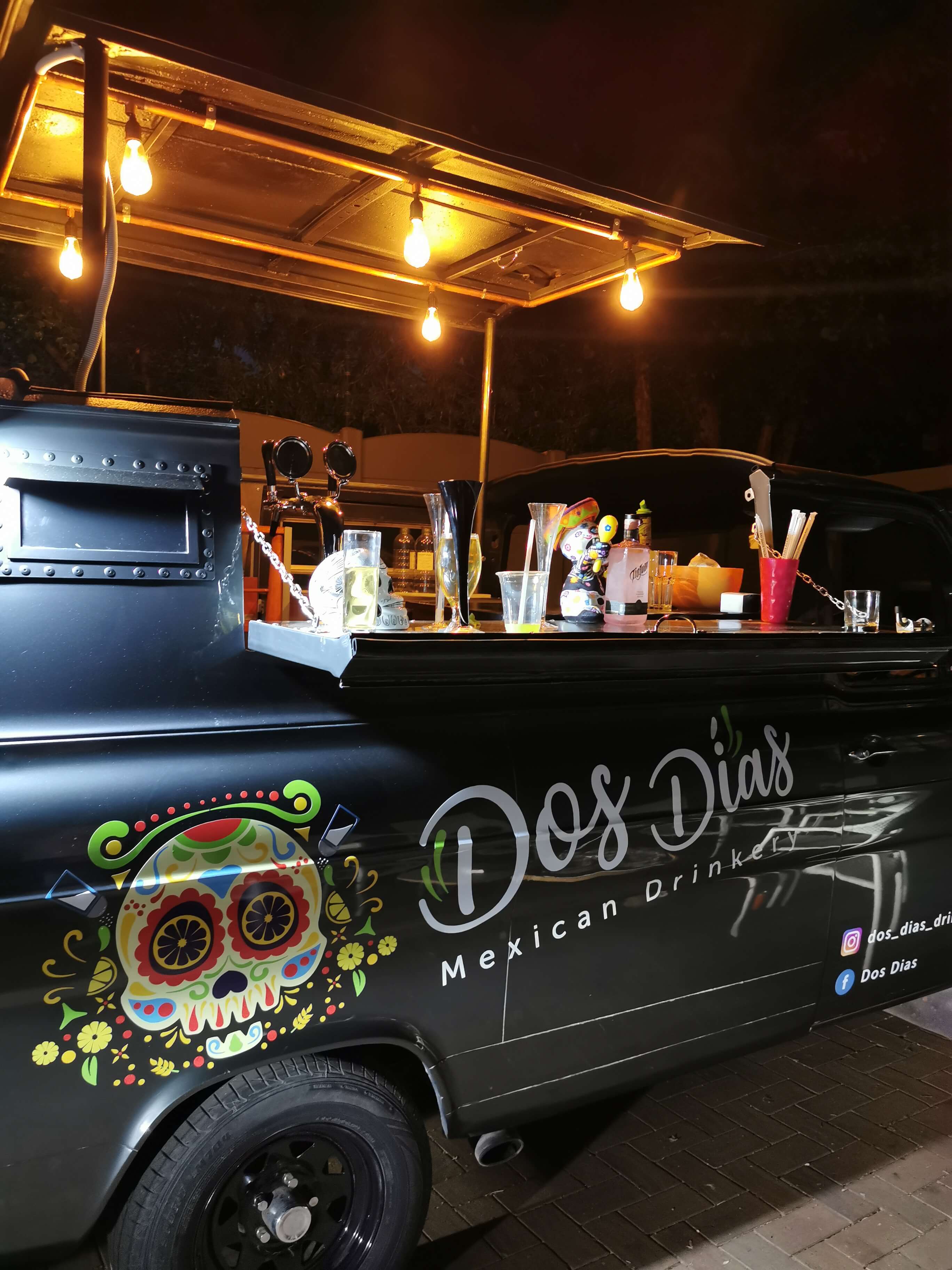 Truck at night event